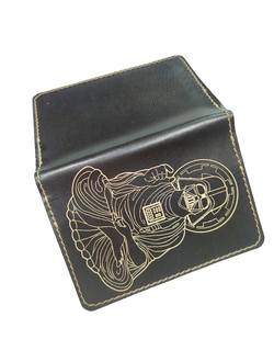 Обложка на автодокументы с принтом "Дарт Вейдер - будда"