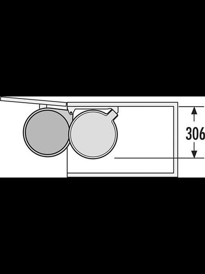 ВСТРАИВАЕМОЕ ВЕДРО ДЛЯ МУСОРА 20Л BIG-BOX HAILO 3720-21