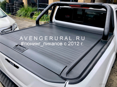 Жалюзи в кузов Dongfeng Rich 6 с двойной дугой из черной стали в порошковом покрытии AvengerUral.ru