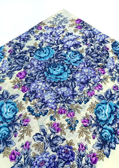 Павловопосадский платок Царский дворик 2021-1