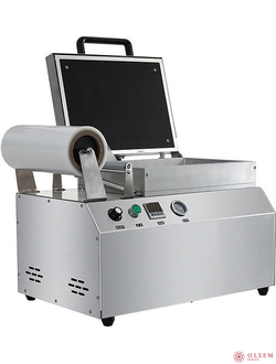 Скин-упаковочная машина Hualian HLV-300VST на два лотка (глубина лотка 55 мм)