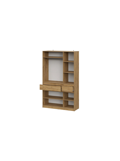 Авиньон шкаф трехстворчатый Дуб крафт золотой/Графит серый