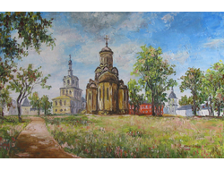 Картина Спасский собор и Архангельский храм Андроникова монастыря Круглова Светлана