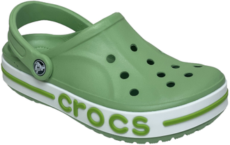 Crocs Bayaband Clog темно-зеленые с белым