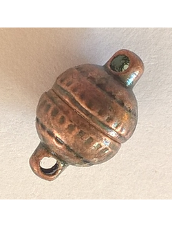 Магнитные застежки, шарик 10 мм медь