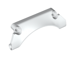 Technic, Panel Car Mudguard Arched #30 9 x 2 x 3 Straight Top, White (42531 / 6254784)