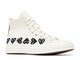 Кеды Converse Garcons High Black Heart Milk