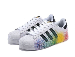 Adidas Superstar (Белые с краской)