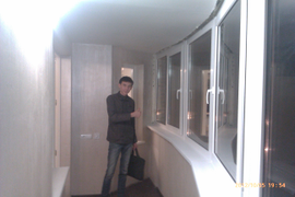 Установка эркерной пластиковой лоджии Виктория Парк  Ижевск\, Холмогорова 59