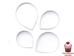 Набор каттеров для цветов Роза, 4 шт.