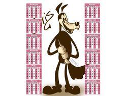 Календарь настенный Бенди и чернильная машина №23