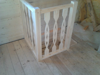 Балясина прорезная массив №1 сосна 20мм*90мм*90см