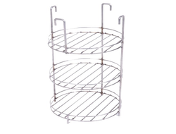 Этажерка 3-х ярусная Высота 44 см Диаметр 29 см, крюки.