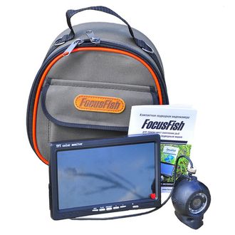 Подводная камера для рыбалки FocusFish с монитором 7" с записью