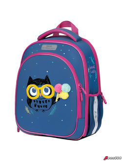 Ранец Berlingo Expert Light облегченный "Funny owl" 38*28*15см, 3 отделения, 2 кармана, анатомическая спинка. RU07230