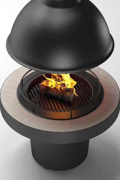 Центральный металлический камин SPHERE