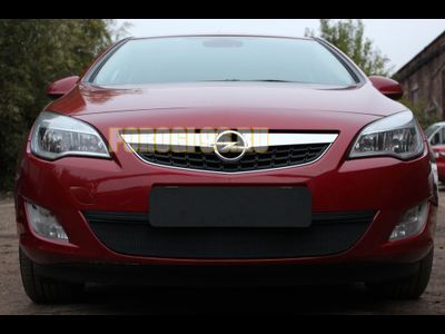 Защита радиатора Opel Astra J 2010-2012 black