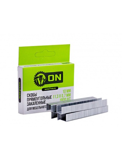 Скоба 10мм закаленная для мебельного степлера, 1000 шт