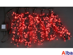 Спайдер 5 Нитей по 20 м, IP 54 , мерцание Светодиодная гирлянда Белый холодный