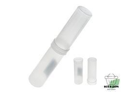 Пенал-тубус (40 х 205 мм) Calligrata, пластиковый, микс