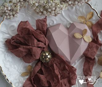 Шебби-лента Терракотовая от производителя "Страна лент"