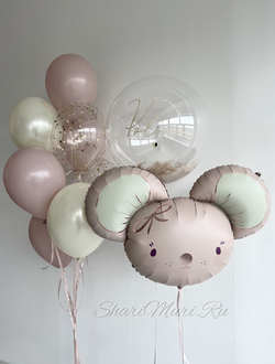 Набор шаров на выписку Милая мышка