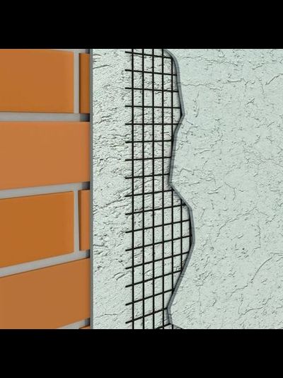 Сетка стеклотканевая фасадная Oxiss 1х50м, плотность 145гр/м2 (размер ячейки 5х5мм)