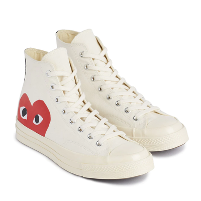 Converse x cdg white high clearance