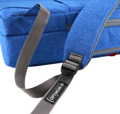 Рюкзак сумка для ноутбука 15.6 - 17.3 дюймов Optimum, голубой