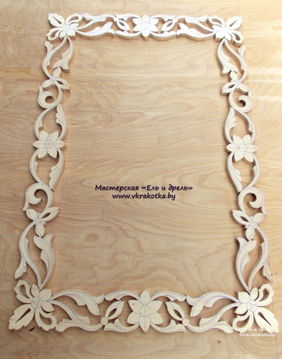 Рамы по индивидуальным эскизам и рисункам, услуги резчика