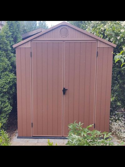 Сарай "Дарвин 6х6" (размеры 183 х 182 см), коричневый