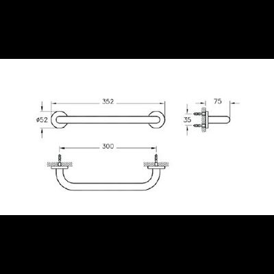 Поручень, VitrA Arkitekt, A44375