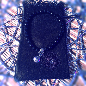 Амулет - браслет с гагатом "Защитный"