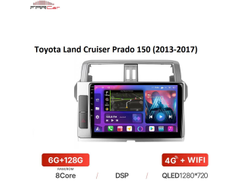 Штатная магнитола FarCar XL531M для Toyota Land Cruiser Prado 150 (2013-2017) на Android 12 (6gb/128gb/DSP/WiFi/4G/GPS/BT)