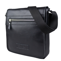 Кожаная мужская сумка Pontevico Premium black (арт. 5080-51)