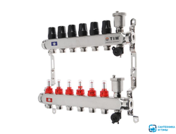 Коллекторная группа KCS5006 с расходомерами 6 контуров