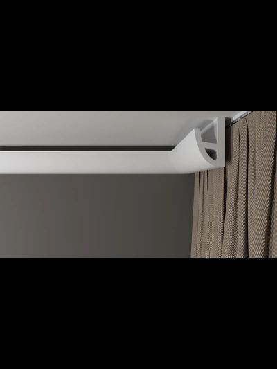 Потолочный плинтус для подсветки DECOR-DIZAYN DD510, из дюрополимера, под покраску, ударопрочный