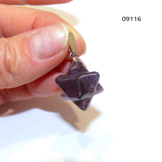 Меркаба - аметист арт.09116: подвеска ~4,5г - 13*13мм