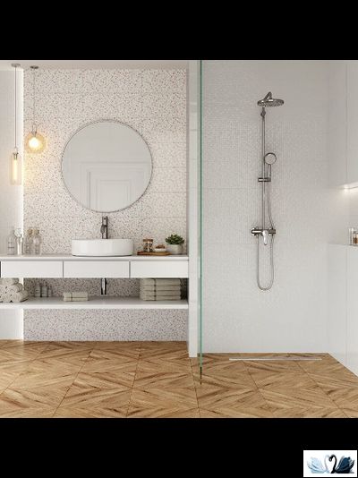 Плитка настенная Gracia Ceramica Sweety white mosaic wall 25 х 60 см рельеф