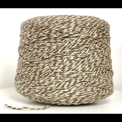 FILATI BIAGIOLI MODESTO NORDICO 100% кашемир 170 м в 100 граммах цв. 506025 коричнево-бежевый меланж с вкраплением зелёного и горчичного цветов