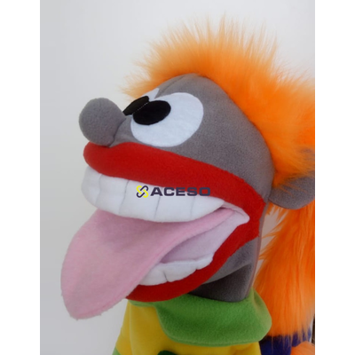 Логопедическая девочка Пеппи большая (управляется рот и язык), 40 см