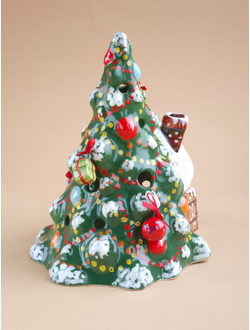 Ёлочка с подарками (подсвечник)