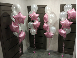 Фонтан "розовые звезды"