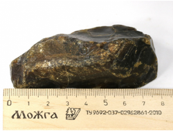 Сердолик "чёрный", карнеол, полированный образец, Амурская область, р.Зея (78*37*30 мм, 116 г) №38661