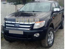 Защита радиатора Ford Ranger 2012- black PREMIUM