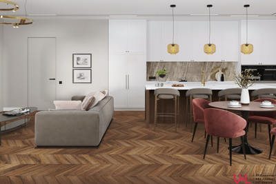 Кварцвиниловая плитка Damy Floor Chevron LVT Шайо DF07-Ch-LVT