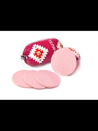 КОЛБАСА ВАРЁНАЯ ТЕЛЯЧЬЯ в/с 650гр . Цена указана за шт.