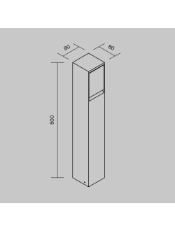 Уличная розетка Nido 2000Вт IP 54, O460FL-GF01SC, Maytoni