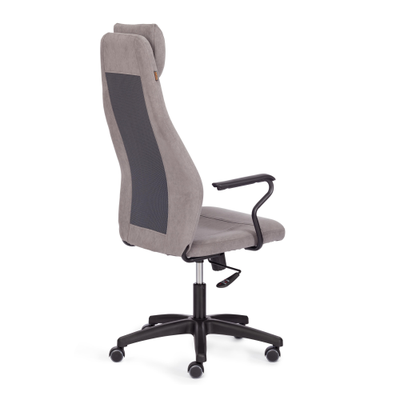 Кресло компьютерное AVIATOR флок, ткань серый/серый