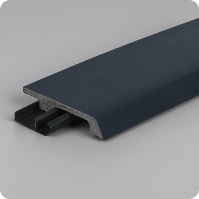 Плинтус из дюрополимера Winart Quadro Pro 80х16х2000 мм. Антрацит 025